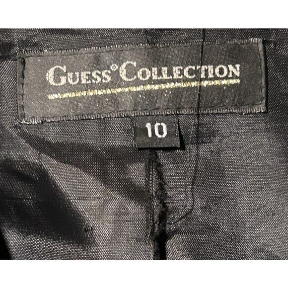 Guess Collection Wool 5 Button Stretch Black Blazer 10 - Picture 6 of 8